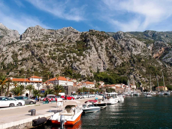 Bay Kotor View Port Kotor Sea Montenegro — Stockfoto
