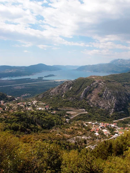 Panoramic View Bay Kotor Town Kotor Montenegro — Stockfoto