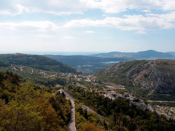 Panoramic View Bay Kotor Town Kotor Montenegro —  Fotos de Stock