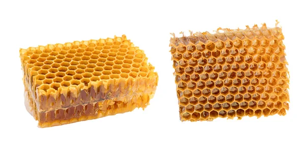 Beeswax Isolate Two Pieces Placed Different Positions — Stockfoto