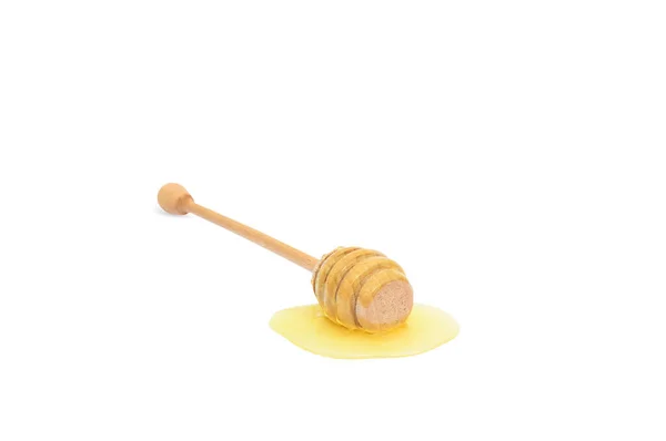 Honey Stick Isolate Honey Drop Horizontal Position — Fotografia de Stock