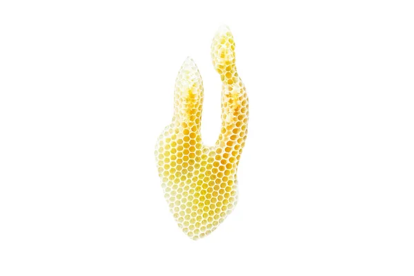 Small Piece Beeswax White Background — Foto de Stock