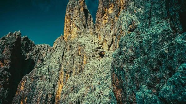 Rocky Rocks Dolomites Catinaccio Mountain Group Italy Climbing Dolomites Ferrata — ストック写真