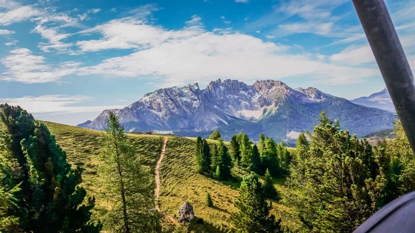 Rocky Mountains Dolomites Catinaccio Mountain Group Italy Ferrata Summer Italy — Stock Photo, Image