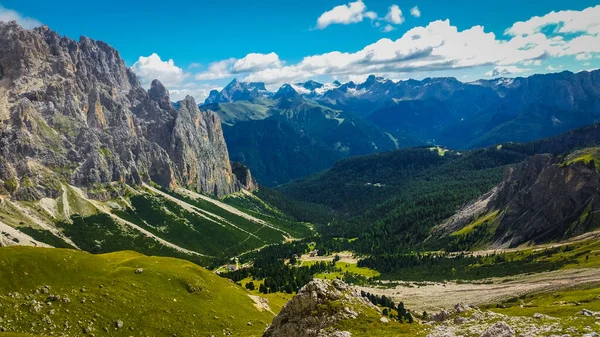 Mountain Hikes Dolomites Mountain Panorama Italy Trips Mountains Fall —  Fotos de Stock