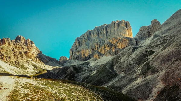 Mount Catinaccio Antermoia Mountains Dolomites Snow Rocky Mountains Ferrata Dolomites — ストック写真