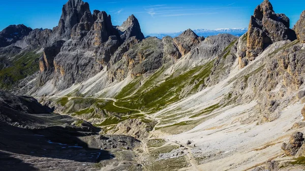 Mount Catinaccio Antermoia Mountains Dolomites Climbing Ferratas Mountain Panorama Italy — Foto de Stock