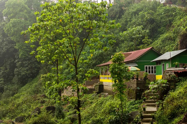Eine Schöne Gastfamilie Einem Bergdorf Einem Fluss Nahe Kalimpong Westbengalen — Stockfoto
