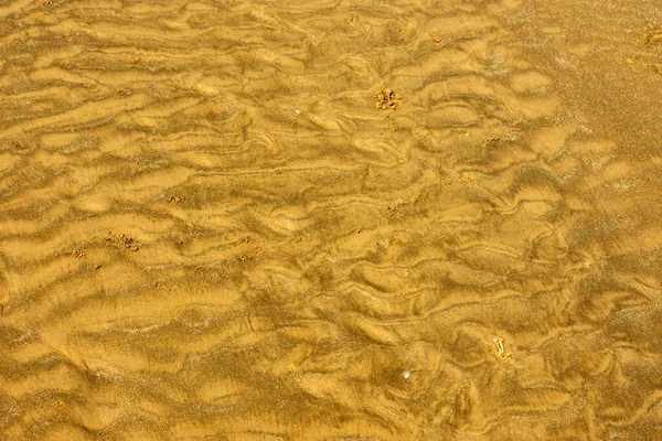 Sand Texture Design Sea Beach Background Wave Pattern Ocean Sand — Stock Photo, Image