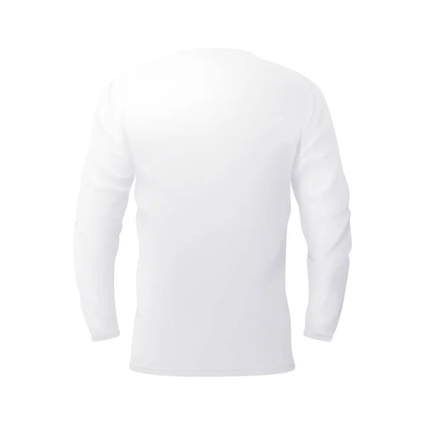 Camisa de manga longa vetorial em estilo gradiente de malha. Cor editável — Vetor de Stock