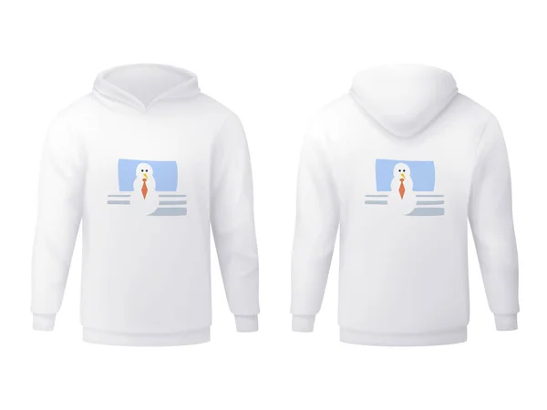 Vector hoodie em estilo gradiente de malha. Cor editável —  Vetores de Stock