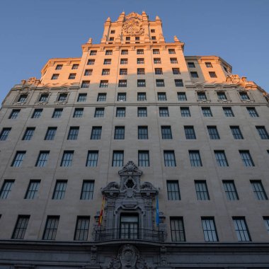 Madrid 'de Gran Va caddesindeki Telefnica binası.