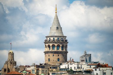 İstanbul, Türkiye 'deki Galata Kulesi manzarası