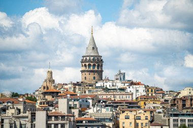 İstanbul, Türkiye 'deki Galata Kulesi manzarası