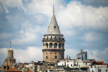 İstanbul, Türkiye 'deki Galata Kulesi manzarası