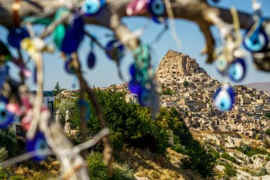 Kapadokya, Türkiye 'deki Güvercin Vadisi manzaraları