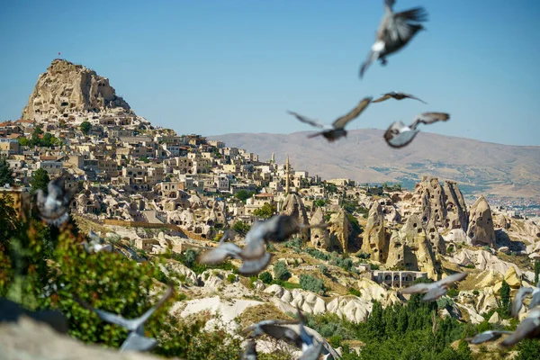 Kapadokya, Türkiye 'deki Güvercin Vadisi manzaraları