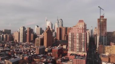 Philadelphia şehrinin hava manzarası 2021