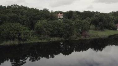 Hava manzaralı. Leez Manastırı, Essex 'teki güzel Tudor Malikanesi.