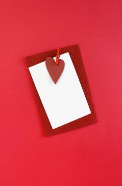 Sevgililer Günü geçmişi. Sevgililer Günü konsepti. Düz konum, üst görünüm, kopyalama alanı