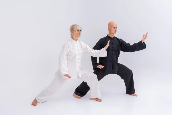 Wushu Training Studio Session — Stock Photo, Image