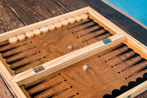 Dice Backgammon Board Background — Stok Foto