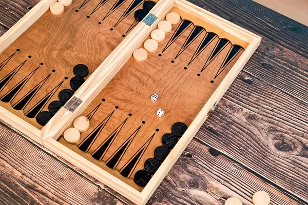 Ada Dadu Papan Backgammon — Stok Foto