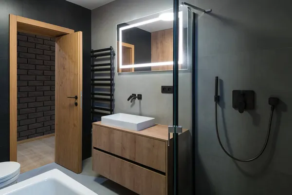 Cuarto Baño Interior Apartamento Moderno — Foto de Stock