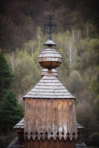Greek Catholic Wooden Church Protection Most Holy Mother God Village — Stock Photo, Image