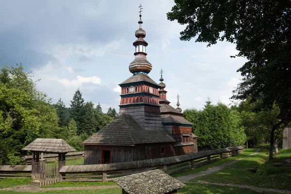 Slovakya Nın Bardejov Kentindeki Halk Mimarisi Müzesi Nde Bulunan Mikulasova — Stok fotoğraf