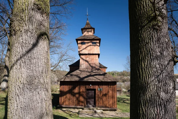 Greek Catholic Wooden Church Encounter Lord Simeon Village Kozany Slovakia — Stock Photo, Image