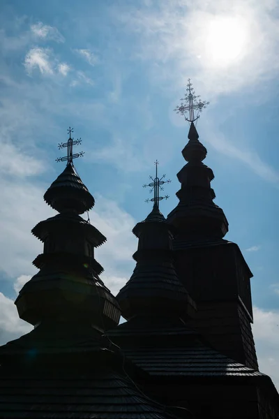 Slovakya Nın Potoky Kasabasındaki Aziz Paraskieva Katolik Ahşap Kilisesi — Stok fotoğraf