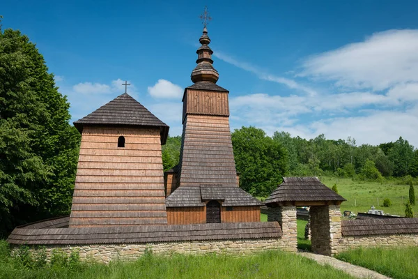 Greek Catholic Wooden Church Paraskieva Village Potoky Slovakia Royalty Free Stock Images