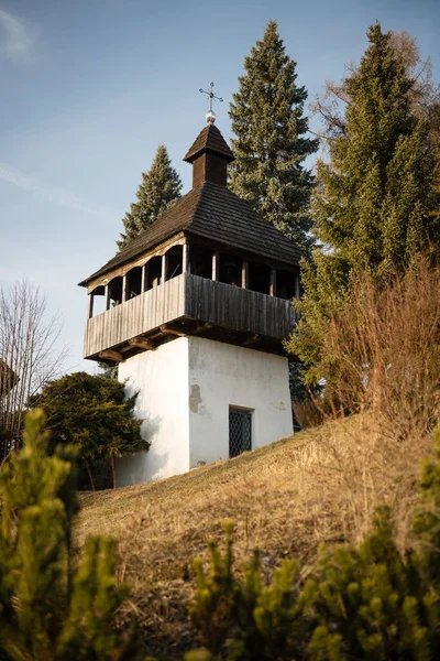 Wooden Articular Church Michael 17Th Century Istebne Slovakia Part National — Stok fotoğraf