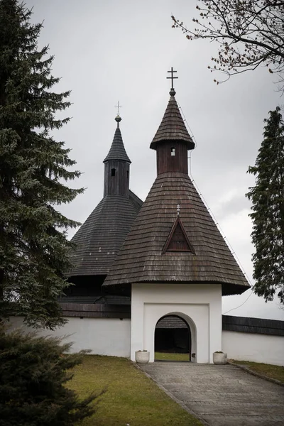 Wooden Articular Church All Saints Mid 15Th Century Tvrdosin Slovakia — Stok fotoğraf
