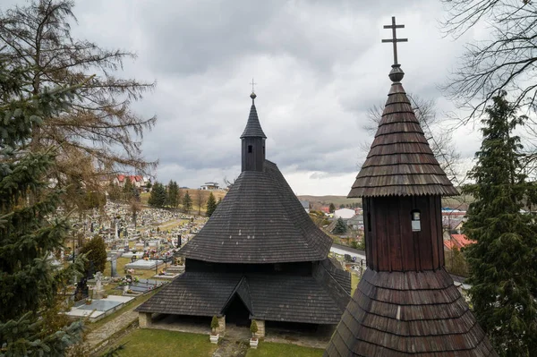 Aerial View Wooden Articular Church All Saints Mid 15Th Century — Stock Fotó