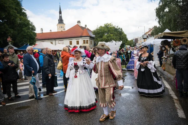 Pezinok Slovakia Setembro 2022 Procissão Alegórica Como Parte Tradicional Celebração — Fotografia de Stock