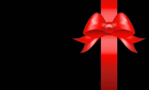 Kırmızı pruva yatay kurdeleli Kara Arkaplanda Kopya Uzayı ile. Kara Cuma Konsepti. poster, afiş, promosyon, iş, alışveriş şablonu, indirimli etkinlik, ticari tasarım.