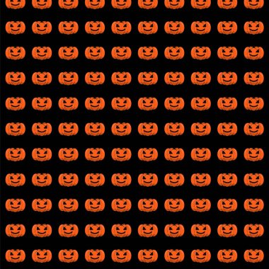 Cadılar Bayramı Konsepti.Balkabağı dikişsiz desen siyah arka plan .jack o fener tasarımı ambalaj, kağıt, duvar kağıdı, kumaş, ambalaj, doku, baskı vektör ilülasyonu.