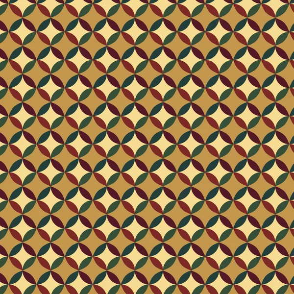 Geometrik Şekiller Desen Arkaplanı. Rich Autumn Color retro doğu tarzı. Kumaş, baskı, ürün, fayans, ambalaj, duvar kağıdı, giysi, ambalaj, ev dekorasyonu için tasarım. Vektör illüstrasyonu
