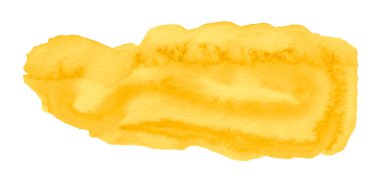 Oblong çerçeve sarı suluboya, yumurta rengi arka plan.