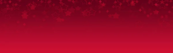 Red Festive Gradient Background Shooting Stars Blank Banner Copy Space — Stock Photo, Image