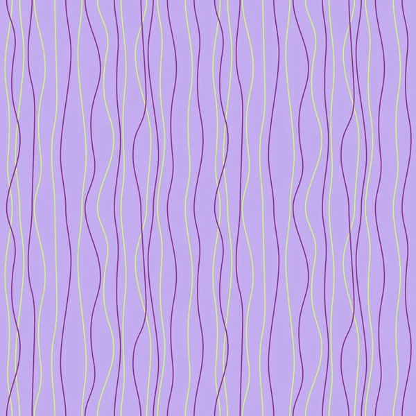 Flieder Abstrakter Hintergrund Mit Geschwungenen Linien Nahtloses Muster — Stockvektor
