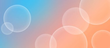 Beyaz daireler, baloncuklar, pastel renkler içeren soyut bokeh arkaplan