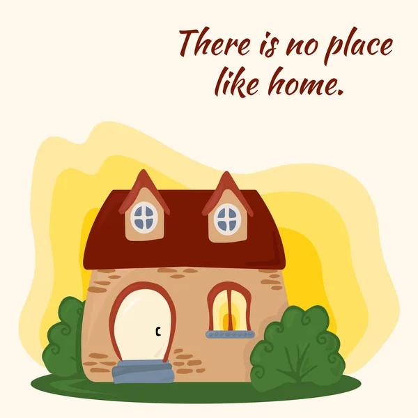 Harika bir ev. Bir fantezi hikayesi için ilüzyon.