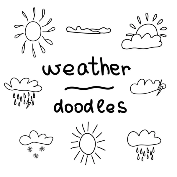 Beyaz arkaplanda bulut ve şimşek simgeleri