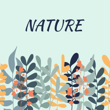 Metnin için İllüstrasyon Çiçeği kenarlığı