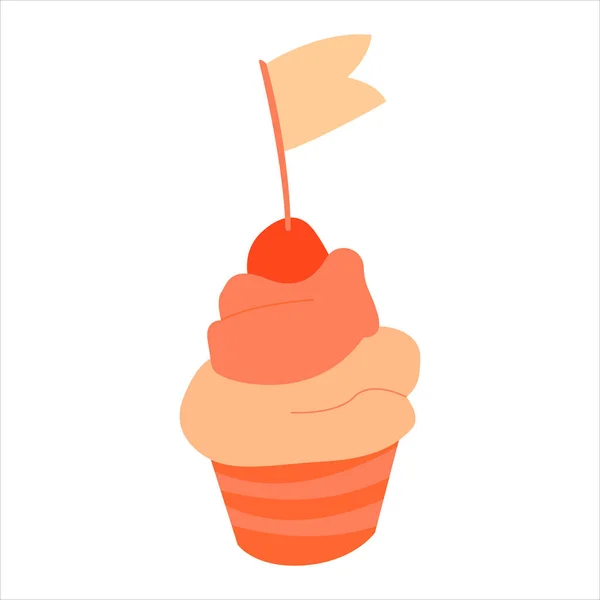 Cupcake tatlı karikatür tasarım vector Illustrator