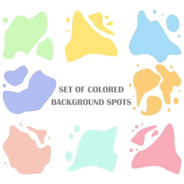 Renkli arkaplan benekleri kümesi