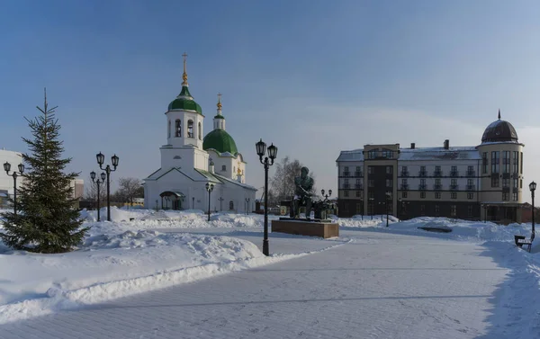 One Parks Tobolsk Siberia Russia Honor Famous Russian Writer Dostoevsky — Stock Photo, Image